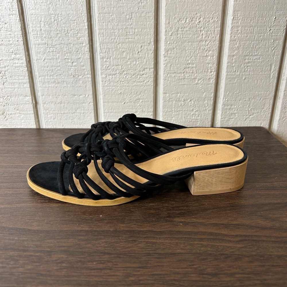 Madewell Dakota Strappy Sandals, size 7.  Scuff on toe area, see pictures. - Picture 6 of 8